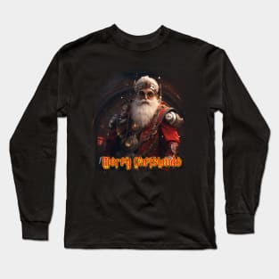 Merry Steampunk Christmas Long Sleeve T-Shirt